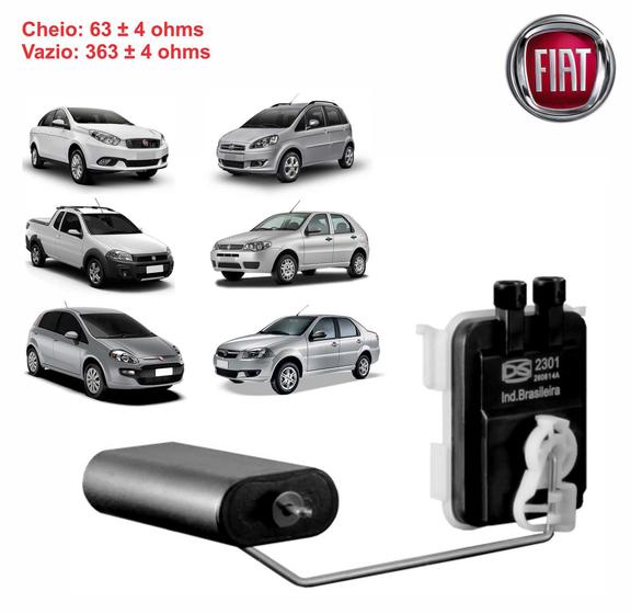Sensor nivel combustivel fiat uno palio siena idea ds2301 Menor preço em Sensor nivel combustivel fiat uno palio siena idea ds2301