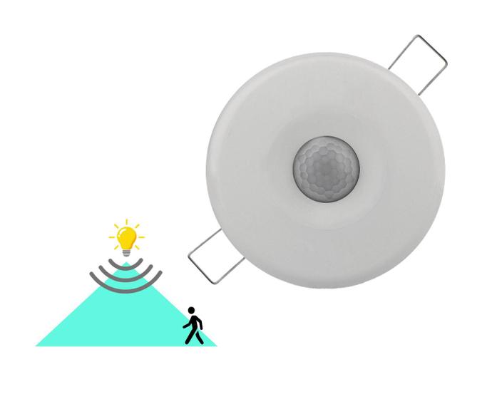 Imagem de Sensor presença iluminação acende e apaga luz teto embutir