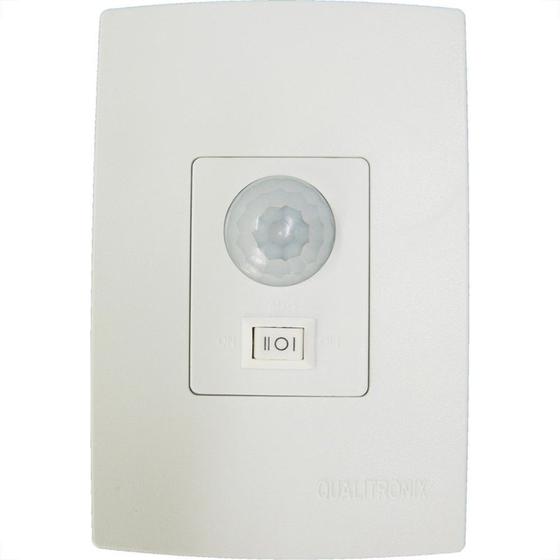 Imagem de Sensor Qualitronix Parede Embutir Foto 180 Com Chave Branco Qi6M