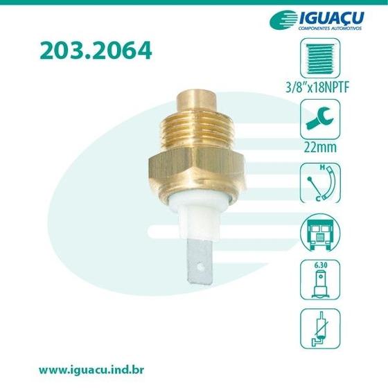 Imagem de Sensor Temp Indicador Painel Comp Ford Trator 1983 A 1988