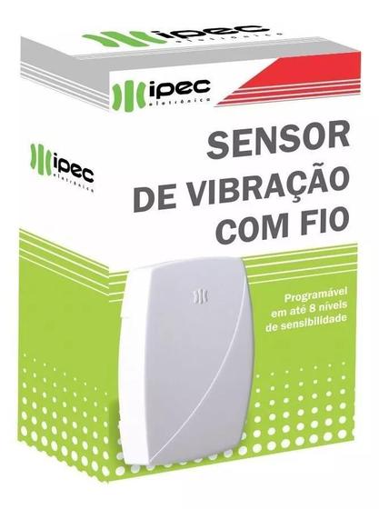 Imagem de Sensor Vibração Impacto Com Fio 8 Níveis Sensibilidade Ipec