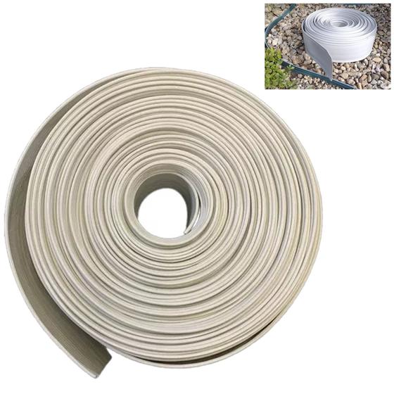 Separador Grama Limitador Jardim Borda 10cm X 50m Branco - PLASTIMAIS Imagem de Separador Grama Limitador Jardim Borda 10cm X 50m Branco