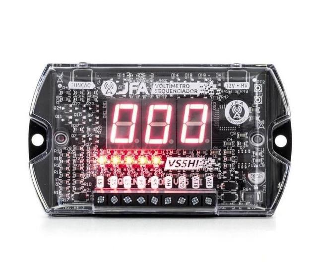 Imagem de Sequenciador e voltimetro jfa vs5 hi led vermelho