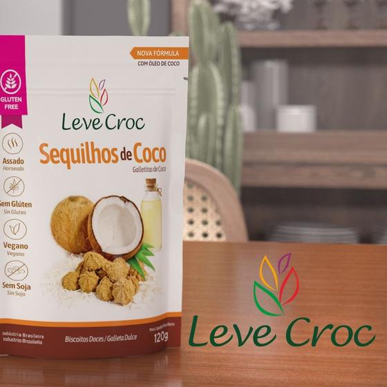 Imagem de Sequilhos de coco sem glúten 120g - leve croc