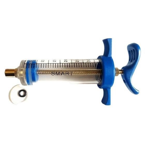 Imagem de Seringa Acrílica Com Graduação - Com Regulagem - 30ml - Azul