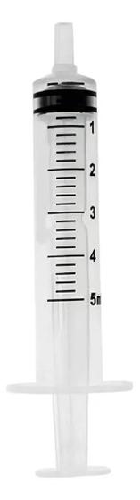 Imagem de Seringa Bico Luer Slip 5ml Sem Agulha Livre De Látex  50 unidades  Capacidade em volume 5 mL