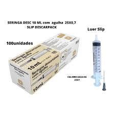 Imagem de Seringa c/ag slip 10ml descarpack c/100