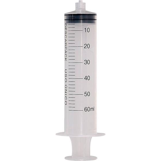 Imagem de Seringa Hipodérmica Descarpack - 60ml - Luer Lock - Sem Agulha - Unidade