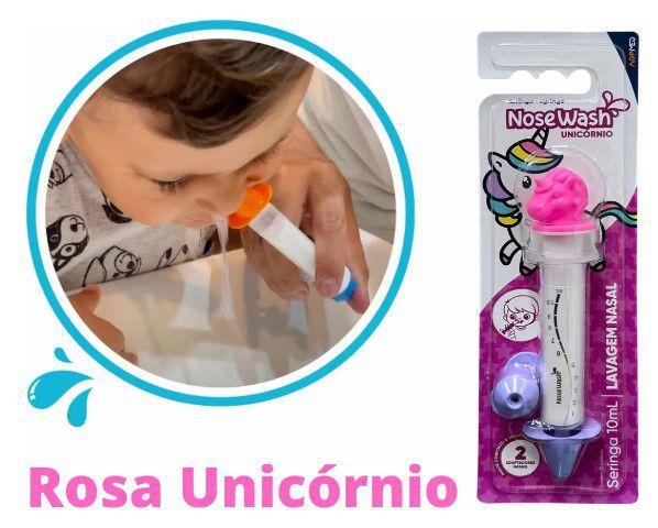 Seringa infantil nosewash para lavagem nasal 10ml unicornio rosa Menor preço em Seringa infantil nosewash para lavagem nasal 10ml unicornio rosa