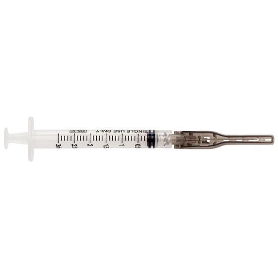 Imagem de Seringa Luer Lock com Agulha de Segurança 3ml SOL-CARE 30 x 0,7mm 22G com 1 Unidade