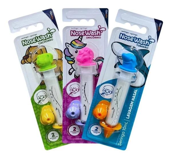 Seringa Para Desentupir Nariz De Bebe Criança Infantil 10 ml- NoseWash ...