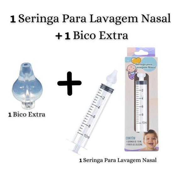 Imagem de Seringa Para Lavagem Nasal + 2 Bicos Extras