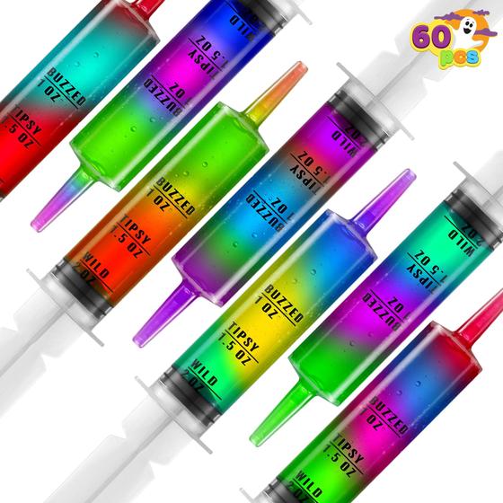 Imagem de Seringas de Plástico Reutilizáveis JOYIN - 60 Unidades (60ml cada)