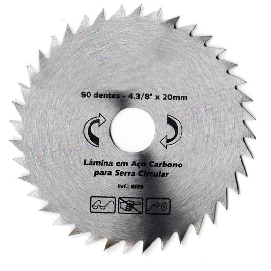 Serra Circular 4.3/8 Pol HSS para Madeira 80 Dentes Evald/Brasfort Menor preço em Serra Circular 4.3/8 Pol HSS para Madeira 80 Dentes Evald/Brasfort