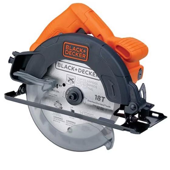 Imagem de Serra Circular Black + Decker Com Disco 7 1/4 (184mm) 1350W 127V Laranja - CS1350P-BR