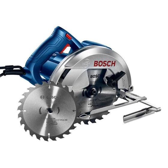 Imagem de Serra Circular Bosch GKS 150 1500W 220V com 2 Discos de serra e Guia paralelo