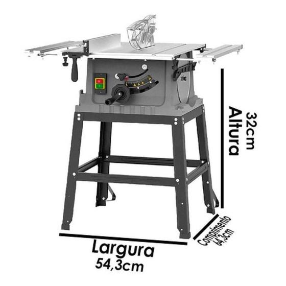 Imagem de Serra Circular De Mesa 10Pol 2000W 220V Rz-Sm10/M2 220V Unic