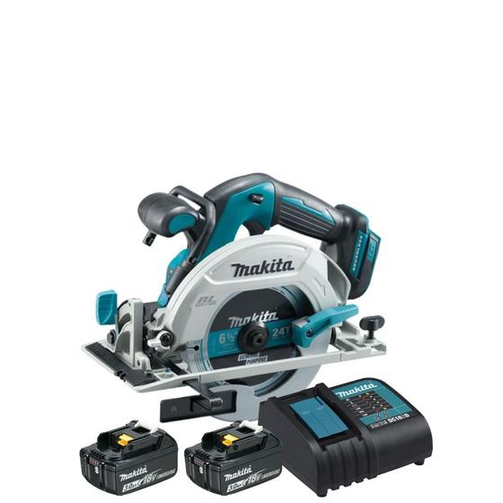 Imagem de Serra Circular Makita 18v 2 Baterias 6.1/2 Dhs680z Carregador Bivolt