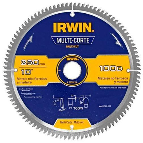 Imagem de Serra Circular Multicorte Irwin 250Mmx100Dx30Mm