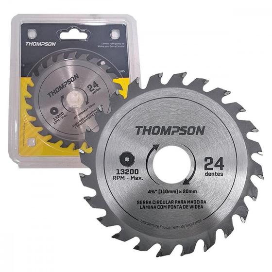 Imagem de Serra Circular Widea Thompson 4.3/8''X 24 Dentes Para Makita