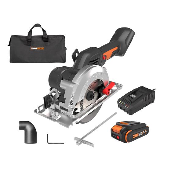 Imagem de Serra circular Worx Nitro 20V sem escova 4-1/2 sem fio WX531L