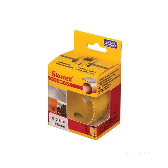 Serra Copo Bi-metal Fast Cut 59mm amarela Starret Menor preço em Serra Copo Bi-metal Fast Cut 59mm amarela Starret