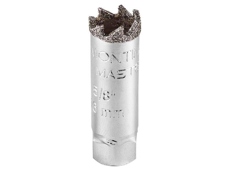 Imagem de Serra copo diamantada 19mm- 3 4 corpo aco especial dentes metal duro,cromado rosca 1 2 tramontina