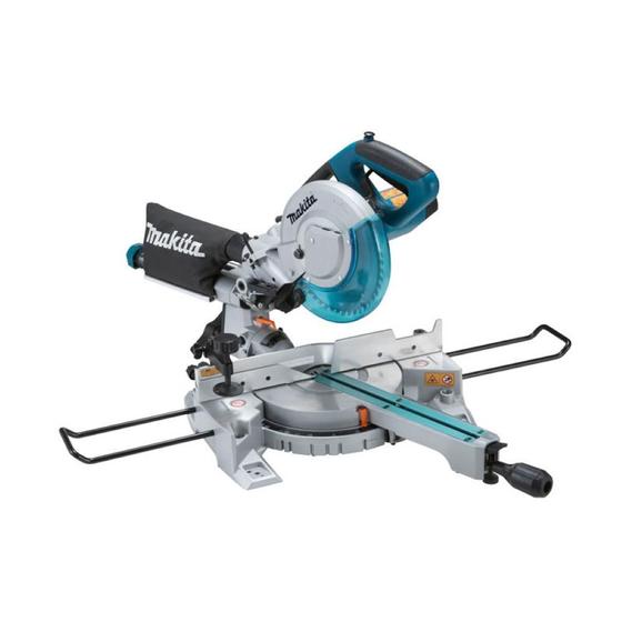 Imagem de Serra de Esquadria Industrial 1400W Chave Coletor de Pó Esquadro Morsa Disco LS0815FL 220V Makita