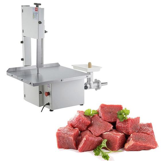 Imagem de Serra Fita Com Moedor de Carne Lâmina 181cm Bivolt Branca