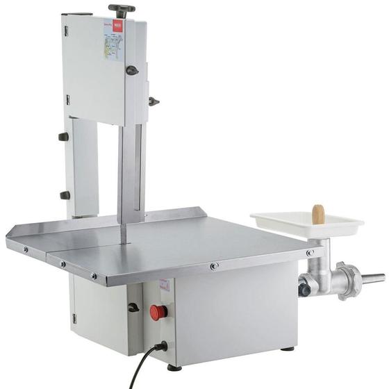 Serra Fita Malta Branca Mesa Inox com Moedor boca 8 motor 1/2 Cv Bivolt 1040 Menor preço em Serra Fita Malta Branca Mesa Inox com Moedor boca 8 motor 1/2 Cv Bivolt 1040