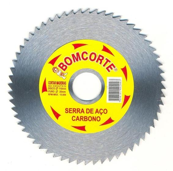 Imagem de Serra Madeira 110 mm 60 Dentes Bomcorte En - Bom corte