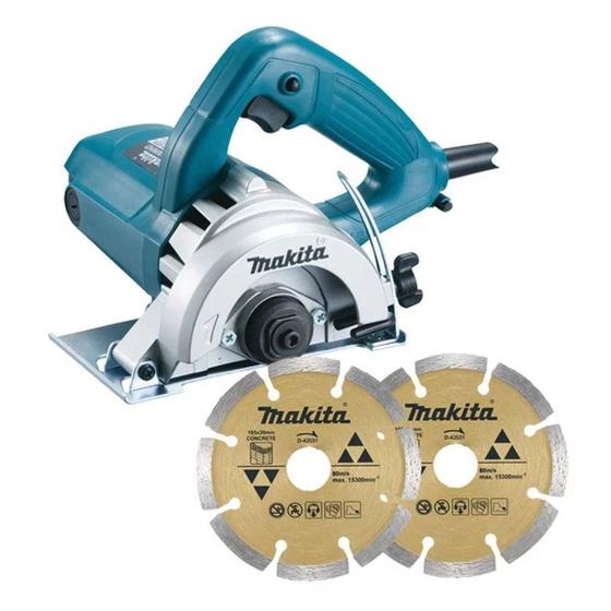 Imagem de Serra Marmore 4.3/8" 1300w 127v Makita 4100NH3ZX2 Com 2 Discos