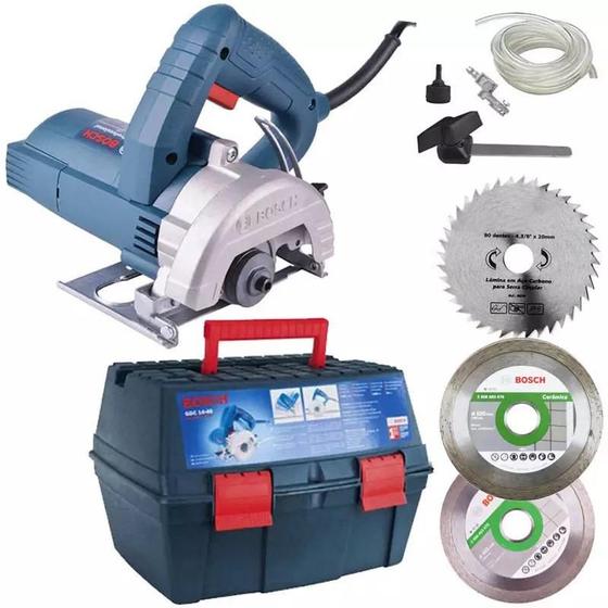 Menor preço em Serra Mármore Bosch TITAN 1.500W GDC 151 5" c/ Maleta, Kit de Refrigeração com 3 Discos BOSCH