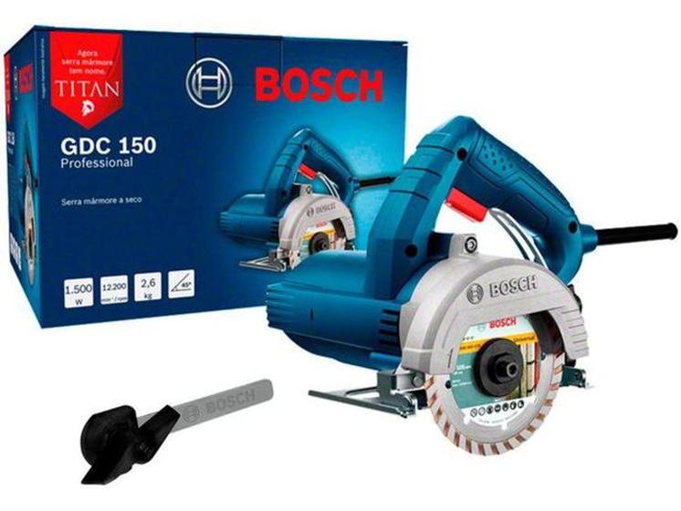 Serra Mármore Elétrica Bosch GDC 150 Titan - 125mm 1500W 1 Velocidade Imagem de Serra Mármore Elétrica Bosch GDC 150 Titan - 125mm 1500W 1 Velocidade
