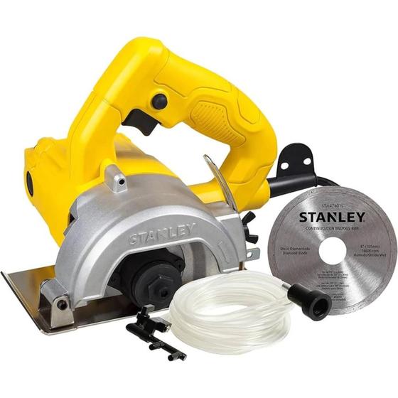 Imagem de Serra Mármore Stanley Profissional 1200w Ferramenta de Corte 220v Com Disco