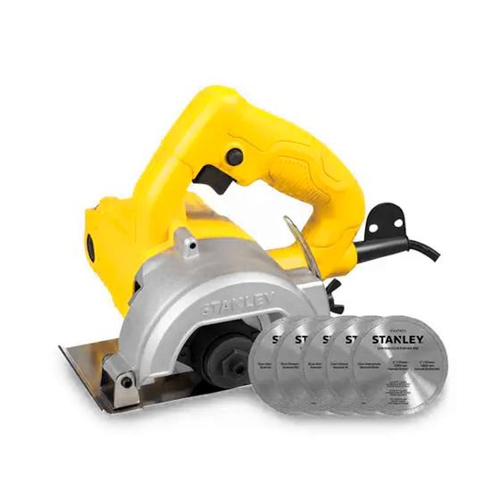Imagem de Serra Marmore Stanley SPT115WA 4 1/2" com Rolamento e 5 Discos 115mm 1200W