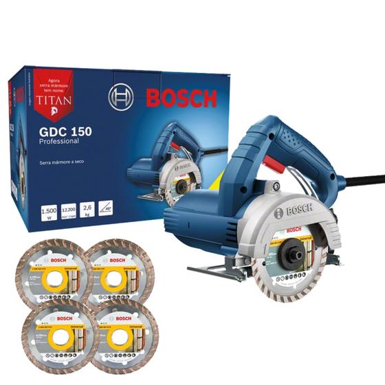 Imagem de Serra Mármore Titan Gdc 150 1500 W 4 Discos Bosch