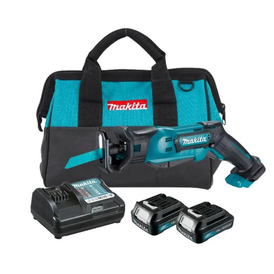 Imagem de Serra Sabre 2 Baterias Makita 12v Jr103dz Carregador + Bolsa