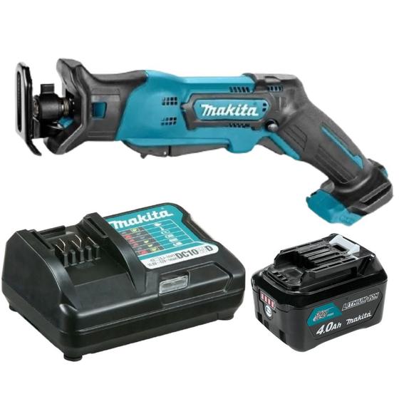 Imagem de Serra Sabre A Bateria 12v 4ah Makita Jr103 Com Carregador Bivolt