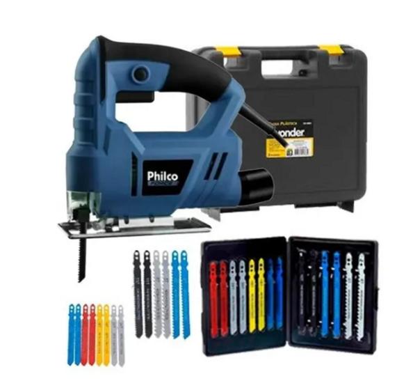 Serra Tico Tico 450w Ptt01 Philco Marceneiro + Kit Laminas Menor preço em Serra Tico Tico 450w Ptt01 Philco Marceneiro + Kit Laminas
