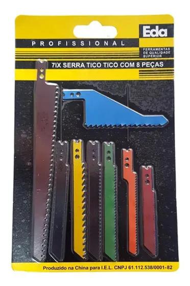 Imagem de Serra Tico Tico c/ 8 Peças - Eda