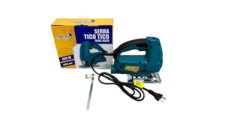 Serra Tico Tico Corte Elétrica Com Guia Laser 650w 220v Menor preço em Serra Tico Tico Corte Elétrica Com Guia Laser 650w 220v