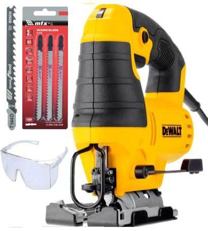 Imagem de Serra Tico Tico Dewalt 650W 220V DWE300 Com 4 lâminas e Óculos