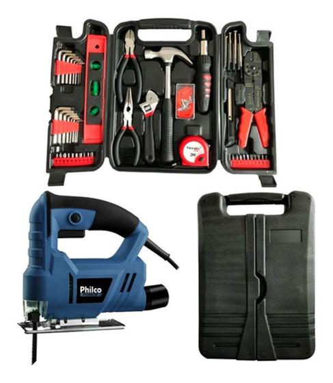 Serra Tico Tico Multi Corte + Maleta Com Ferramentas 129pç. 220V Menor preço em Serra Tico Tico Multi Corte + Maleta Com Ferramentas 129pç. 220V