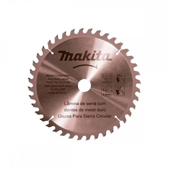 Imagem de Serra Widea Makita 9.1/4X40X25 -378