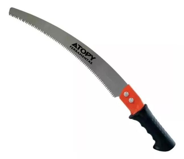 Imagem de Serrote Poda Curvo 54cm Atopy Com Encaixe Para Acoplar Cabo.