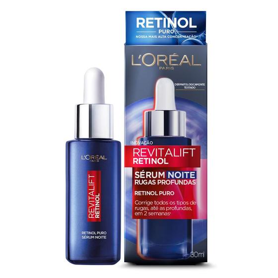 Imagem de Sérum Antirrugas L'Oréal Paris Revitalift Retinol Noturno 30ml