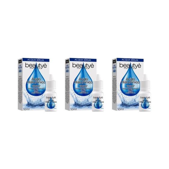 Imagem de Serum Beautye Acido Hialuronico 10Ml - Kit Com 3Un
