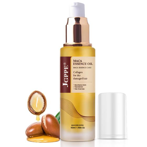 Imagem de Sérum capilar Jgppe Collagen com óleo de argan marroquino 50 ml para cabelos secos