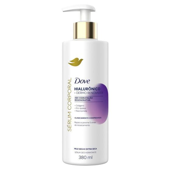 Imagem de Sérum Corporal Dove Hialurônico Dermo Renovador Pele Seca e Extra Seca 380ml